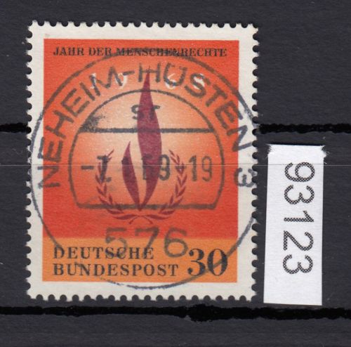 Bund 1968, Mich.-Nr.: 575 LUXUS Zentrisch Gestempelt  Vollstempel