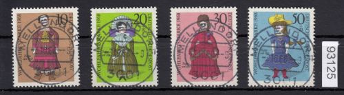 Bund 1968, Mich.-Nr.: 571-574 LUXUS Zentrisch Gestempelt  Vollstempel  ERSTTAG