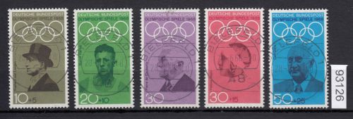 Bund 1968, Mich.-Nr.: 561-565 LUXUS Zentrisch Gestempelt  Vollstempel