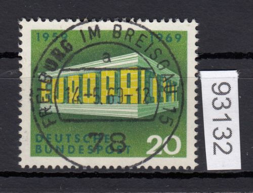 Bund 1969, Mich.-Nr.: 583 LUXUS Zentrisch Gestempelt  Vollstempel