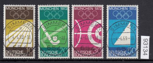 Bund 1969, Mich.-Nr.: 587-490 LUXUS Zentrisch Gestempelt+gummi  Vollstempel  ERSTTAG