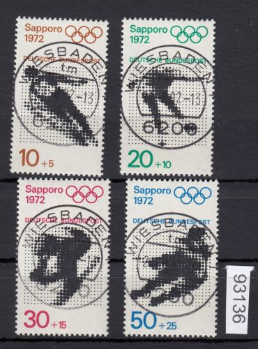 Bund 1971, Mich.-Nr.: 684-87 LUXUS  gestempelt  Vollstempel