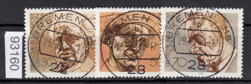 Bund 1978, Mich.-Nr.: 959-961 LUXUS Gestempelt  Zentrisch  Vollstempel