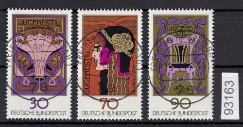 Bund 1977, Mich.-Nr.: 923-925 LUXUS Gestempelt+gummi  Zentrisch  Vollstempel