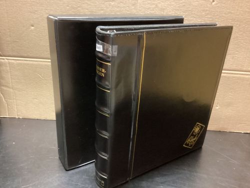 Deutsche Post  Zehnerbogenalbum + Schuber  ( 4 Ringe )  + 40 Hüllen  gebraucht