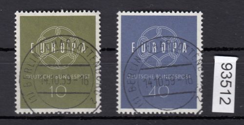 Bund 1959, Mich.-Nr.: 320+21 LUXUS Gest.+gummi  Berlin-Charlottenburg