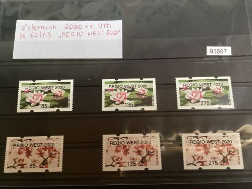 Österreich 2020 ,Mich.-Nr.: ATM Mi 62+63 REGIO WEST  Wertstufe 85-135-275   **