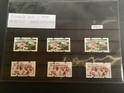 Österreich 2020 ,Mich.-Nr.: ATM Mi 62+63   Wertstufe 80-135-270  gestempelt