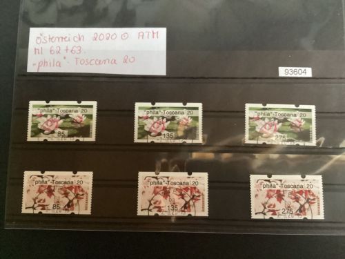 Österreich 2020 ,Mich.-Nr.: ATM Mi 62+63  Wertstufe 85-135-275  gestempelt