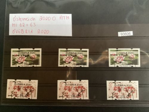 Österreich 2020 ,Mich.-Nr.: ATM Mi 62+63  Wertstufe 85-135-275  gestempelt
