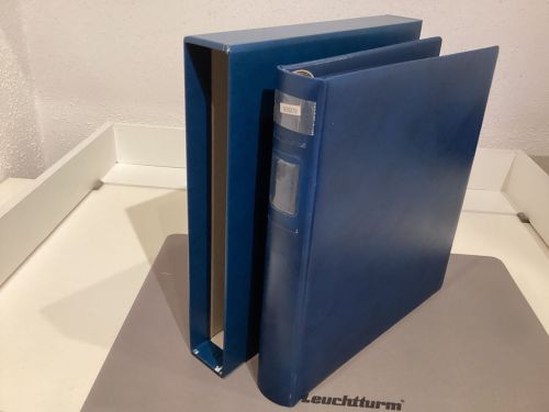 Lindner Ringbinder (18 Ringe) 1 mal gebraucht leer blau