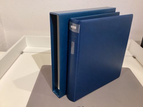 Lindner Ringbinder (18 Ringe) 1 mal gebraucht leer blau