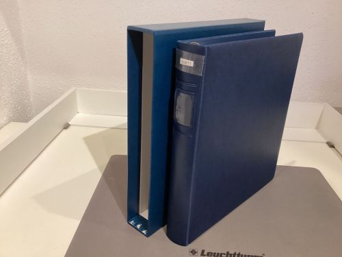 Lindner Ringbinder (18 Ringe) 1 mal gebraucht leer blau