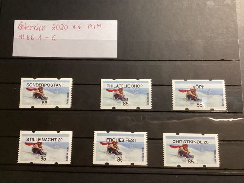 Österreich 2020  , Mich.-Nr.: ATM Mi 66.1-6 Wertstufe 85 C**