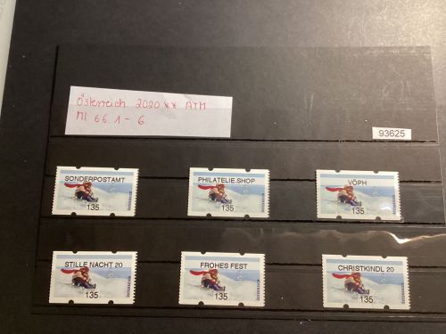 Österreich 2020  , Mich.-Nr.: ATM Mi 66.1-6 Wertstufe 135 C**