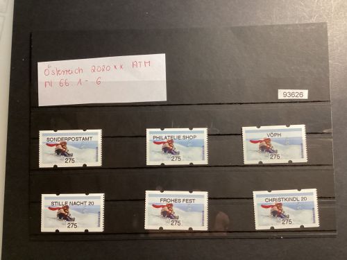 Österreich 2020  , Mich.-Nr.: ATM Mi 66.1- 6 Wertstufe 275 C**