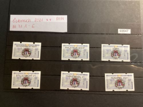 Österreich 2021 , Mich.-Nr.: ATM Mi 71.1- 6 Wertstufe 275 C**
