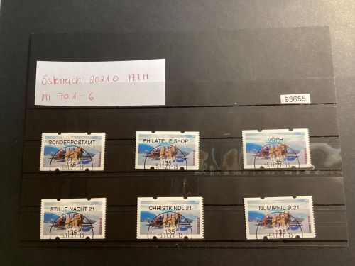 Österreich 2021 ,Mich.-Nr.: ATM Mi 70.1-6  Wertstufe 135  gestempelt