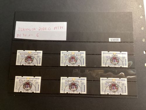 Österreich 2021 ,Mich.-Nr.: ATM Mi 71.ä1-6  Wertstufe 135  gestempelt