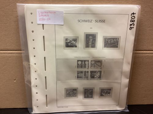 Leuchtturm Schweiz 2000-04 Vordrucke mit Klemmtaschen gebraucht