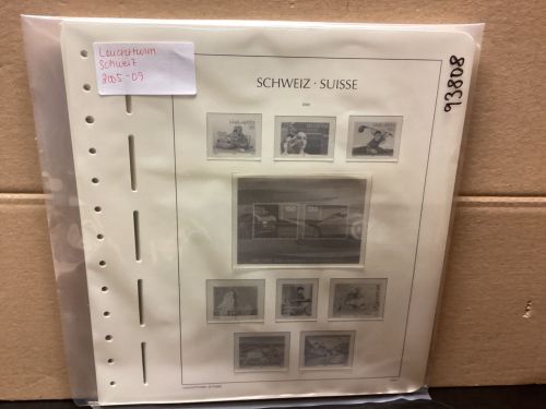 Leuchtturm Schweiz 2005-09 Vordrucke mit Klemmtaschen gebraucht
