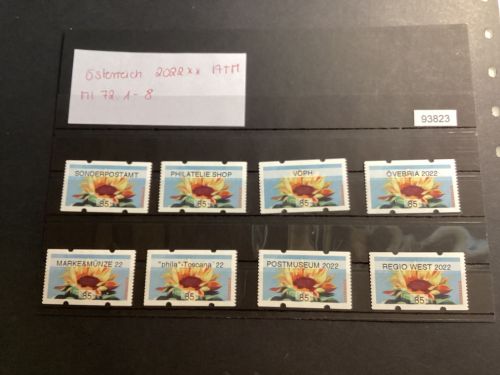 Österreich 2022 , Mich.-Nr.: ATM Mi 72.1-8 Wertstufe 85 C**