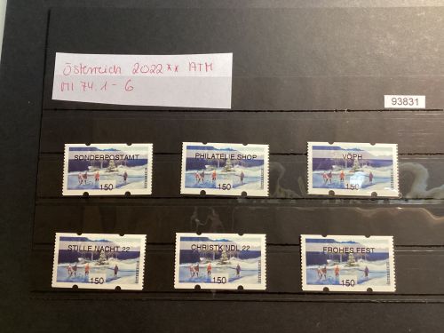 Österreich 2022, Mich.-Nr.: ATM Mi 74.1-6  Wertstufe 150  C**