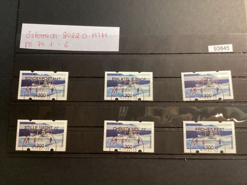 Österreich 2022 ,Mich.-Nr.: ATM Mi 74 .1 -6 Wertstufe 300  gestempelt