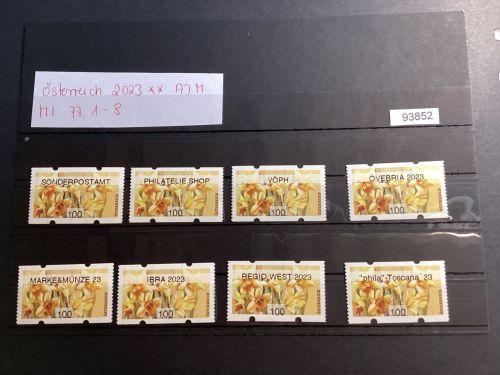 Österreich 2023 , Mich.-Nr.: ATM Mi 77.1-8 Wertstufe  100 C**