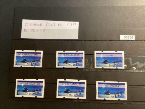 Österreich 2023,  Mich.-Nr.: ATM Mi 78.1-6  Wertstufe 150  C**
