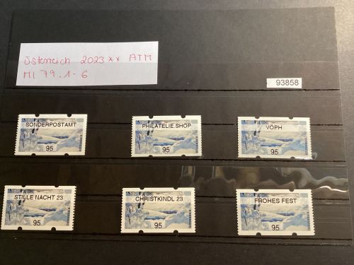 Österreich 2023,Mich.-Nr.: ATM Mi 79.1-6 Wertstufe 95 C**
