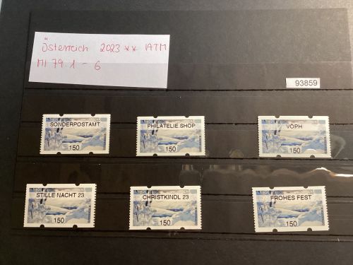 Österreich 2023,  Mich.-Nr.: ATM Mi 79.1-6  Wertstufe 150  C**