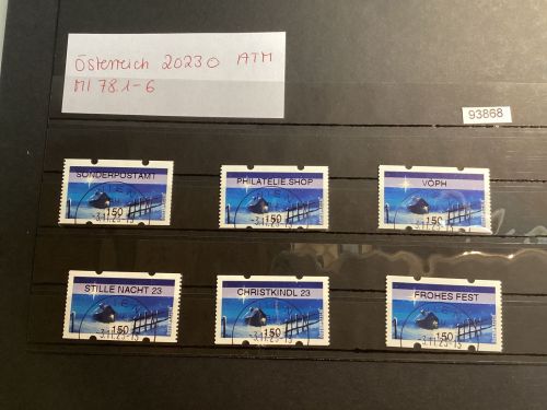 Österreich 2023  ,Mich.-Nr.: ATM Mi 78.1 -6 Wertstufe 150 gestempelt