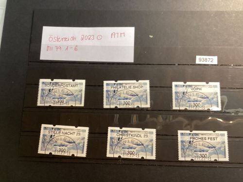 Österreich 2023, Mich.-Nr.: ATM Mi 79.1 -6 Wertstufe 300  gestempelt