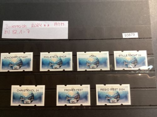 Österreich 2024 , Mich.-Nr.: ATM Mi 82.1-7 Wertstufe 95 C**