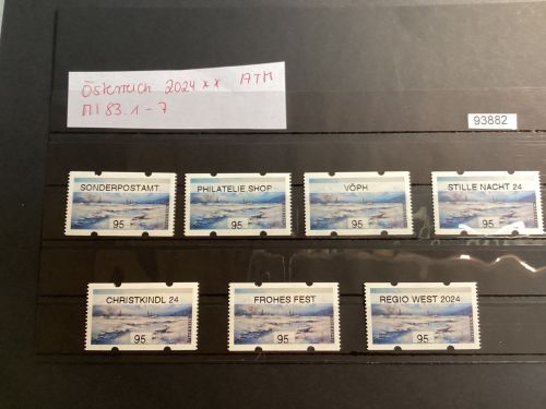 Österreich 2024 , Mich.-Nr.: ATM Mi 83.1-7 Wertstufe 95 C**