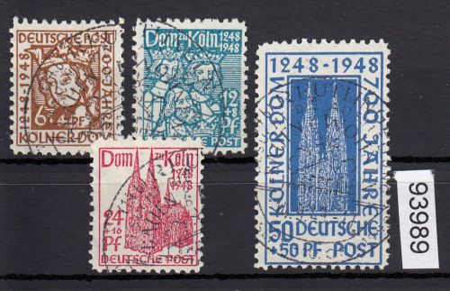 Bizone 1948  Mi. Nr. 69-72 gestempelt