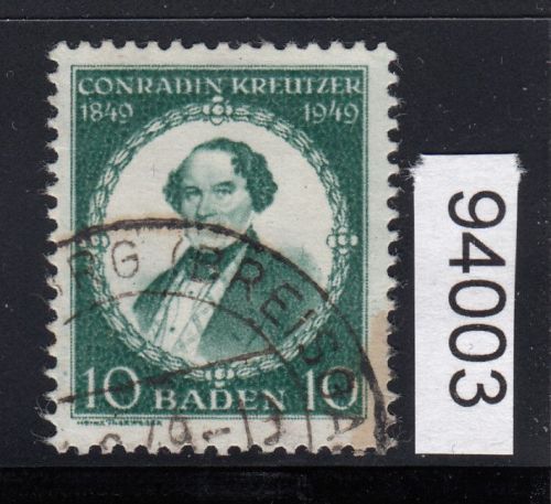 Alliierte Franz. Zone Baden Mi. Nr. 53 gestempelt