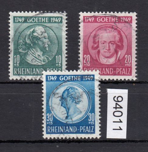 Alliierte Franz. Zone Rheinland Pfalz Mi. Nr. 46-48 gestempelt