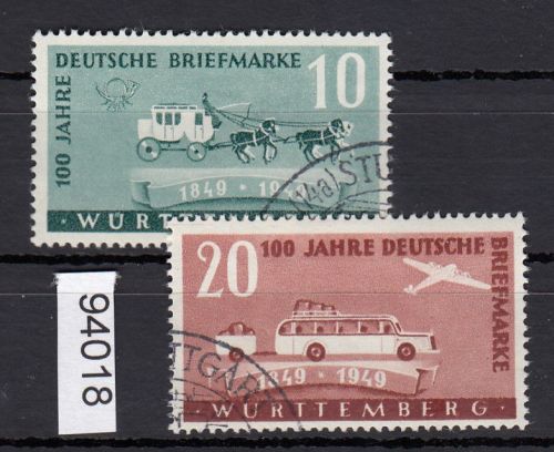Alliierte Franz. Zone Württemberg Mi. Nr. 49+50 gestempelt