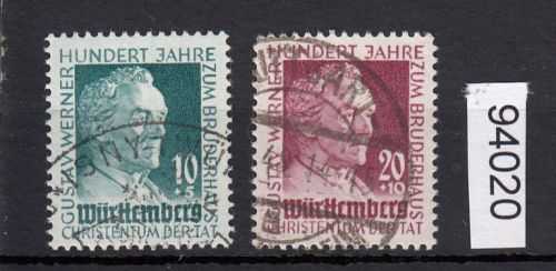 Alliierte Franz. Zone Württemberg Mi. Nr. 47+48 gestempelt