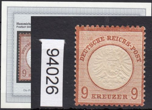 DR 1872, Mich.-Nr.: 27 a * geprüft  Attest   lesen