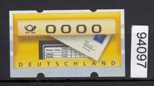 Bund 2002, Mich.-Nr.: ATM 5 **  Werteindruck 0000  und Zählnummer