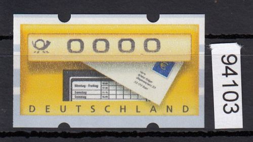 Bund 2002, Mich.-Nr.: ATM 5 **  Werteindruck 0000