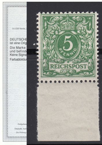 DR 1889, Mich.-Nr.: 46 a **  geprüft  Attest