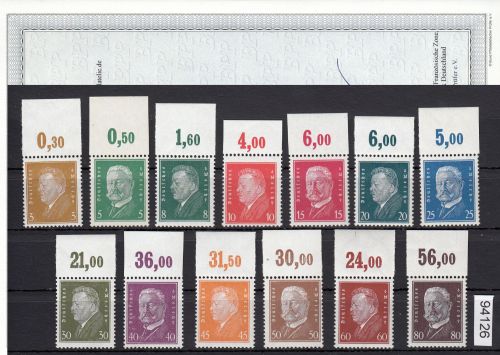 DR 1928, Mich.-Nr.: 410-422 ** Oberrand LUXUS geprüft  Attest