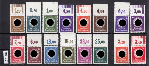 DR Dienst 1942, Mich.-Nr.:D 166-77 **   Oberrand
