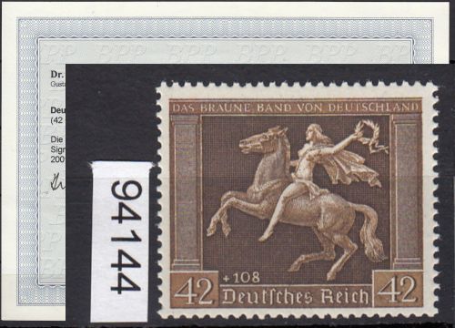DR 1938, Mich.-Nr.: 671 x ** geprüft  Befund