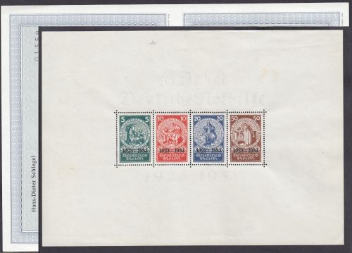 DR 1933, Mich.-Nr.: 508-11 Block 2 * geprüft  Attest