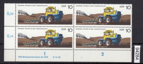 DDR 1977, Mich.-Nr.: 2236 ** DV  FNr. 4   Eckrand  Druckvermerk